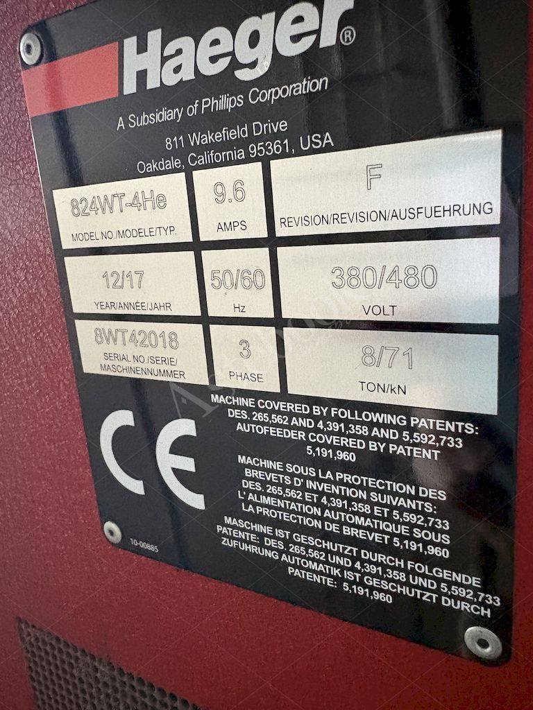 LOTTO 2 - Insertatrice pneumatica