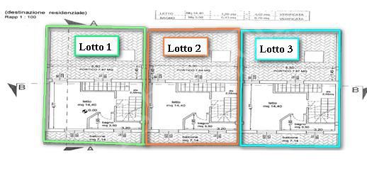 Unita abitativa di 118 mq su tre piani con corte esclusiva in Morlupo - Lotto 3