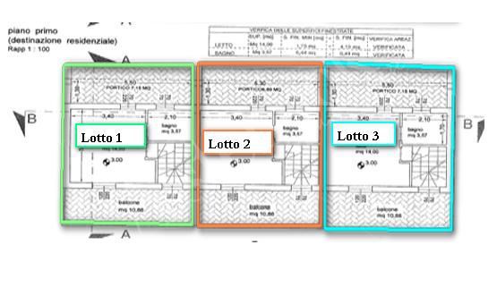 Unita abitativa di 118 mq su tre piani con corte esclusiva in Morlupo - Lotto 3