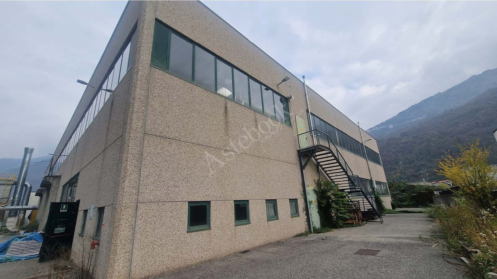 Capannone su due livelli con terreno ed impianto fotovoltaico in Taceno