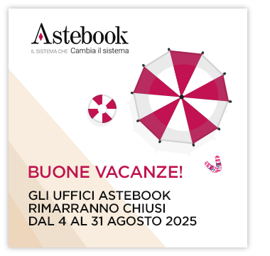 Gli uffici Astebook rimarranno chiusi dal 4 al 31 agosto 2025
