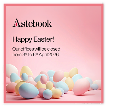Gli uffici Astebook rimarranno chiusi dal 3 al 6 aprile 2026. Buona Pasqua!